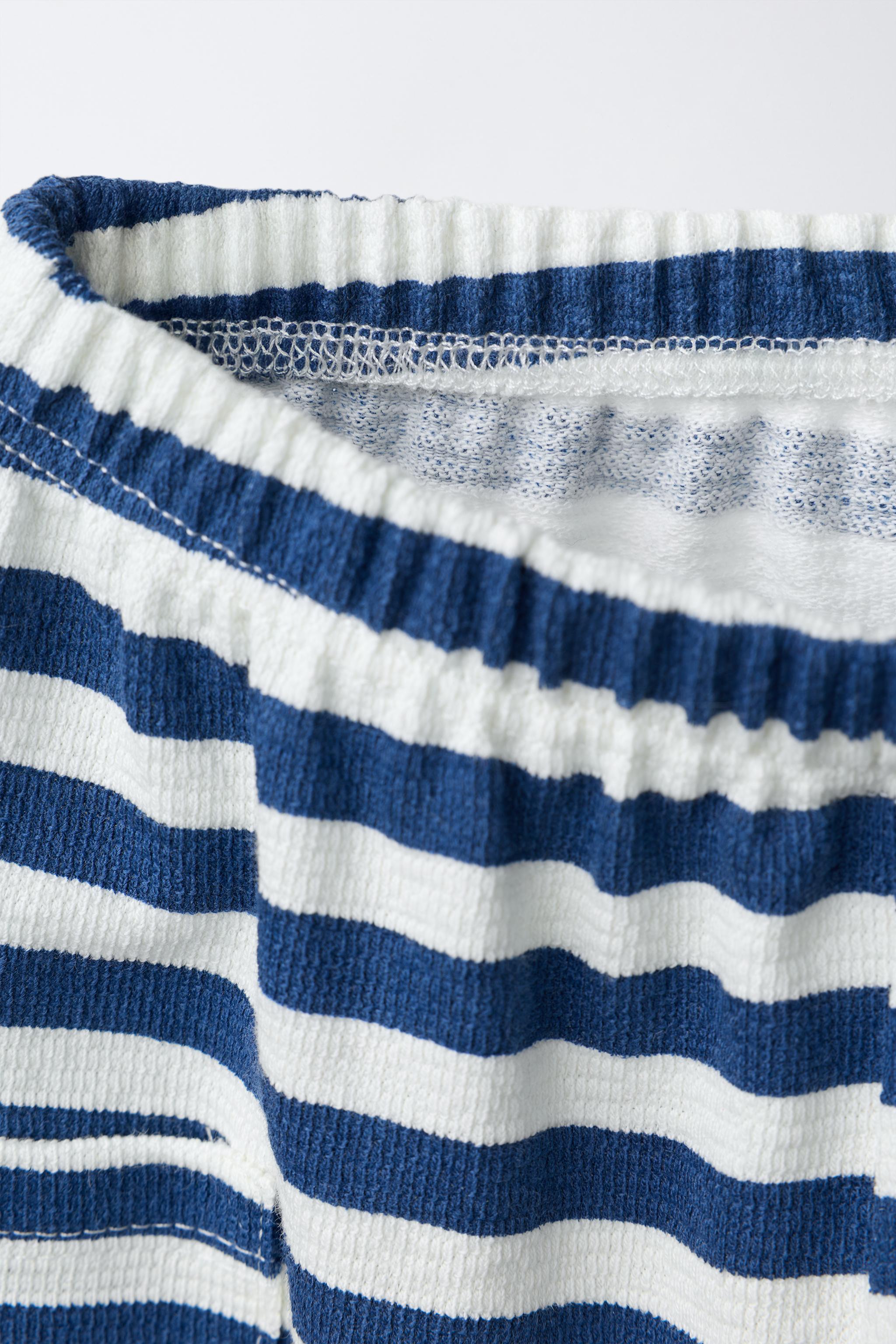 STRIPED JOGGER PANTS WITH LABEL